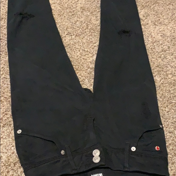 Hudson black Collin distressed skinny jeans - Picture 4 of 6